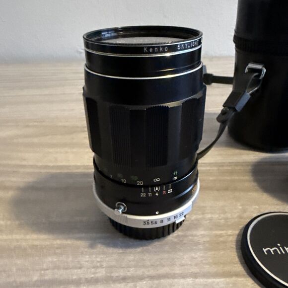 Minolta MC Tele Rokkor-QD f/3.5 135mm Lens with Caps & Original leather case - Picture 3 of 10